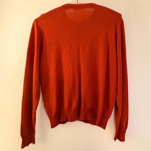 M-L | Vintage 50s brown "Kharafleece" cardigan by Jantzen - AS IS - Picture 6 of 8